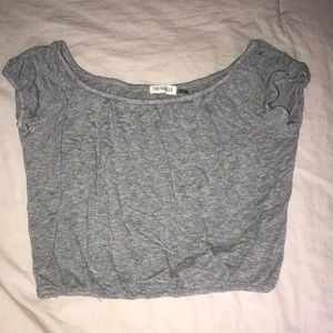 grey crop top